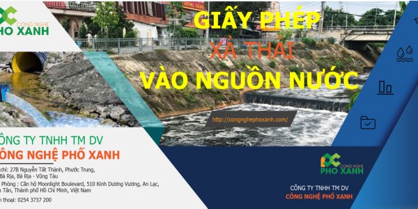 GIẤY PHÉP XẢ THẢI VÀO NGUỒN NƯỚC